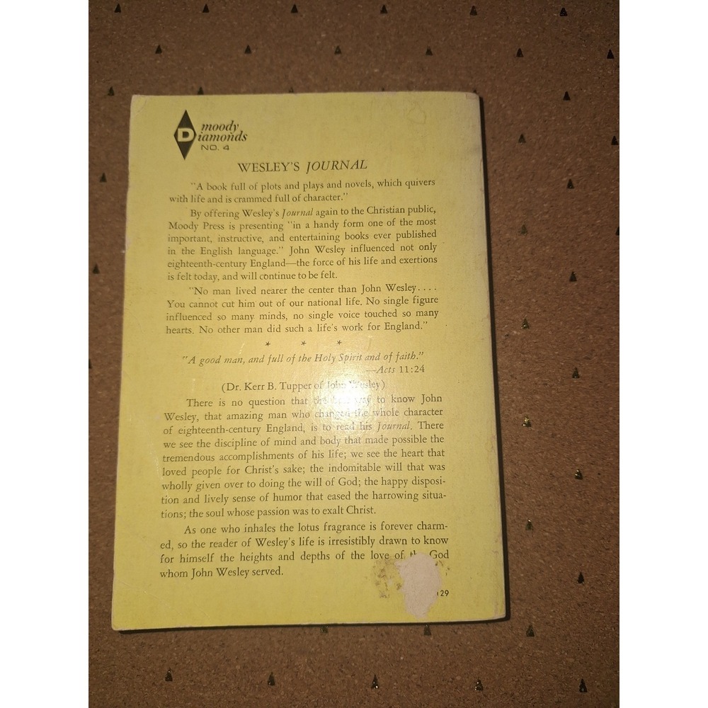 The Journal of John Wesley Moody Press Diamonds No 4 Vintage Paperback Christian - Picture 2 of 5